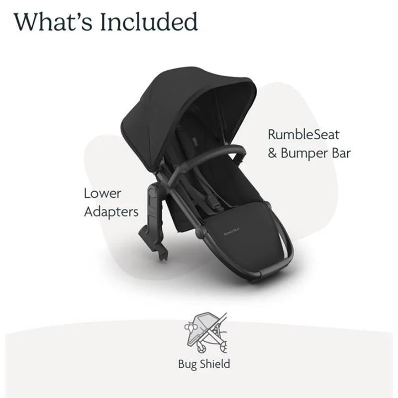 Uppababy - Jake Vista V3 Stroller | Jake Rumbleseat | Upper Adapters