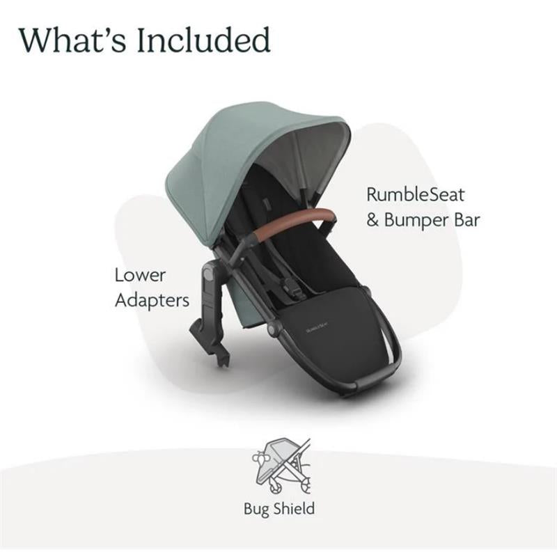 Uppababy - Kenzi Vista V3 Stroller | Kenzi Rumbleseat | Upper Adapters