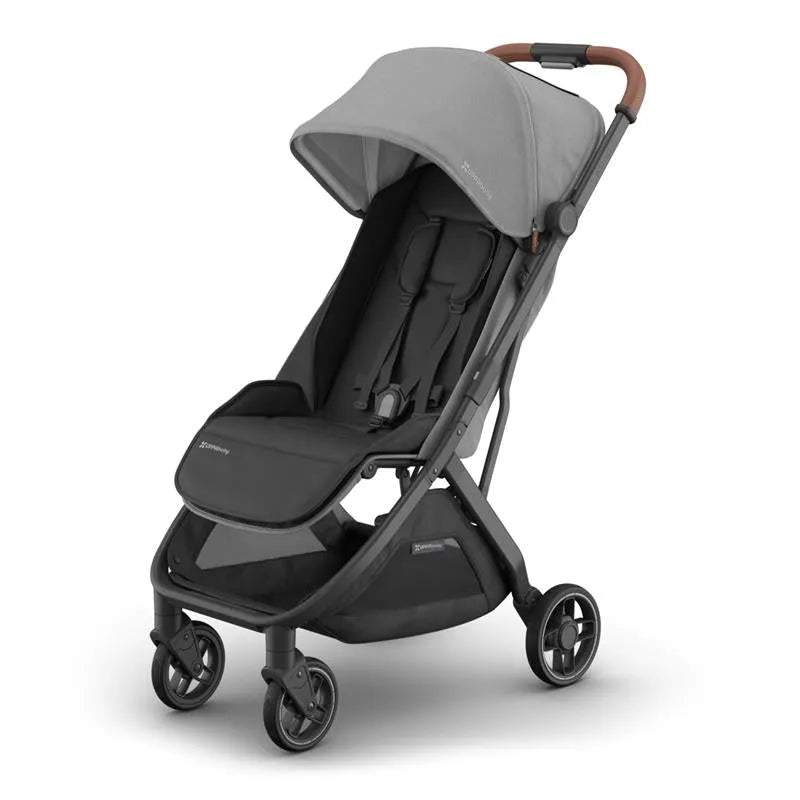 Uppababy - Minu V3 Compact Stroller, Greyson (Charcoal Mélange/Carbon Frame/Saddle Leather)