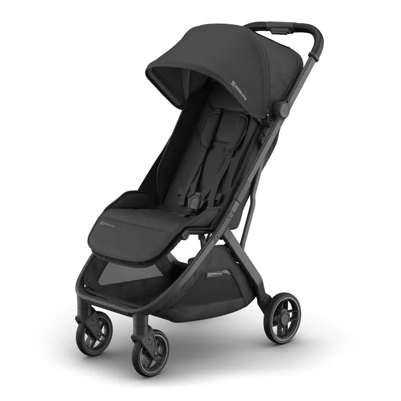 Uppababy - Minu V3 Compact Stroller, Jake (Charcoal/Carbon Frame/Black Leather)