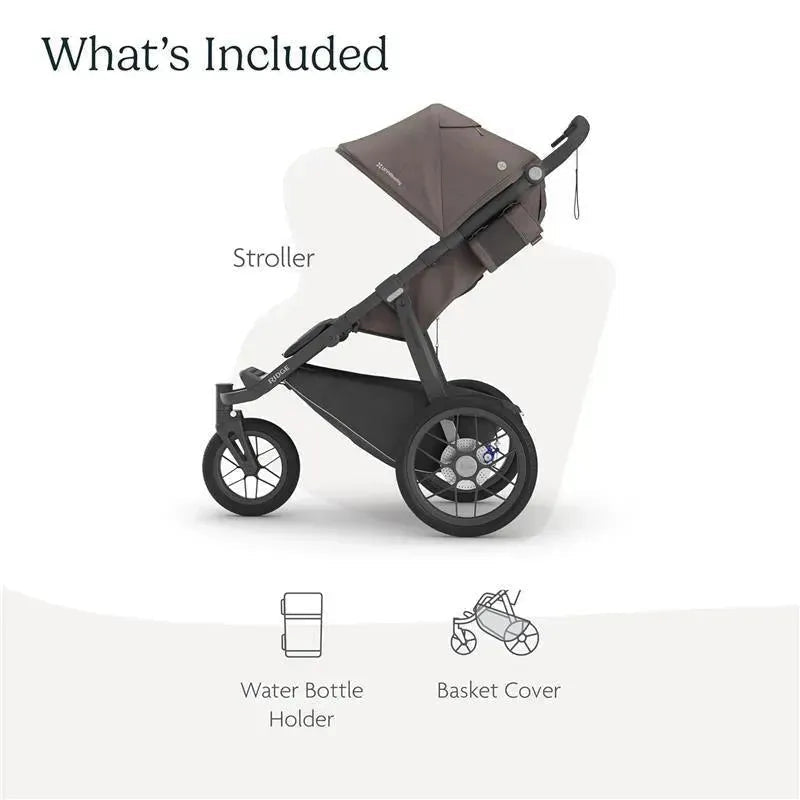 Uppababy - Ridge Jogging Stroller, Theo (Dark Taupe/Carbon Frame)