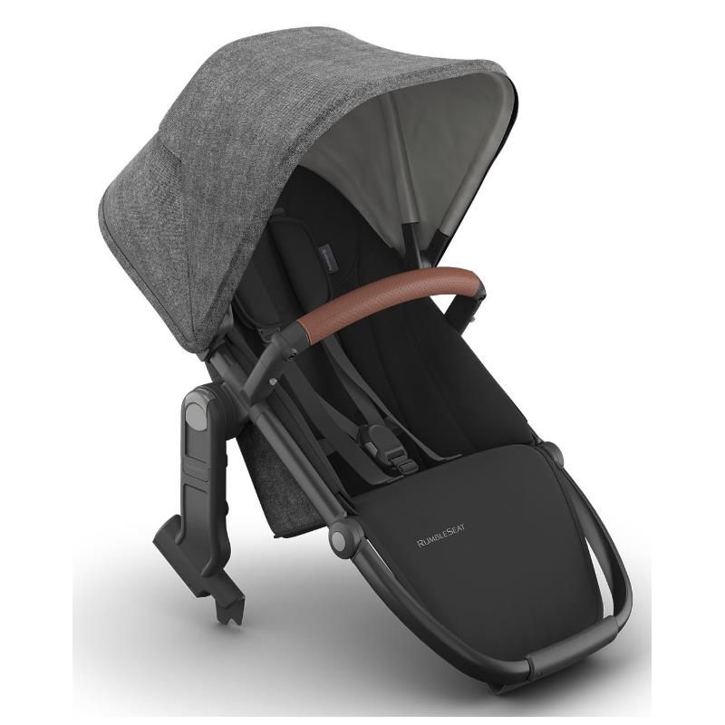 Uppababy - Rumbleseat V3 Second Lower Seat, Greyson (Charcoal Mélange/Carbon Frame/Saddle Leather)