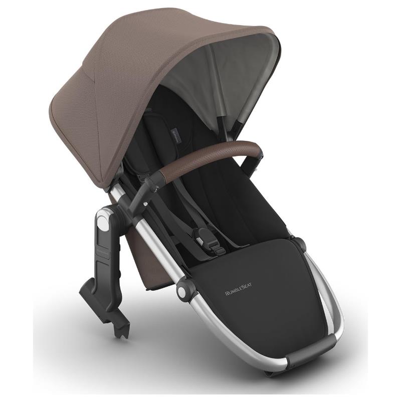 Uppababy - Rumbleseat V3 Second Lower Seat, Theo (Dark Taupe/Silver Frame/Chestnut Leather)