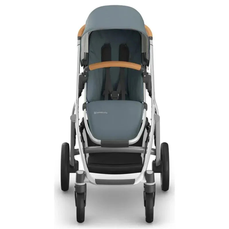 Uppababy - Vista V3 Stroller, Callum (Stone Blue/Silver Frame/Sand Leather)