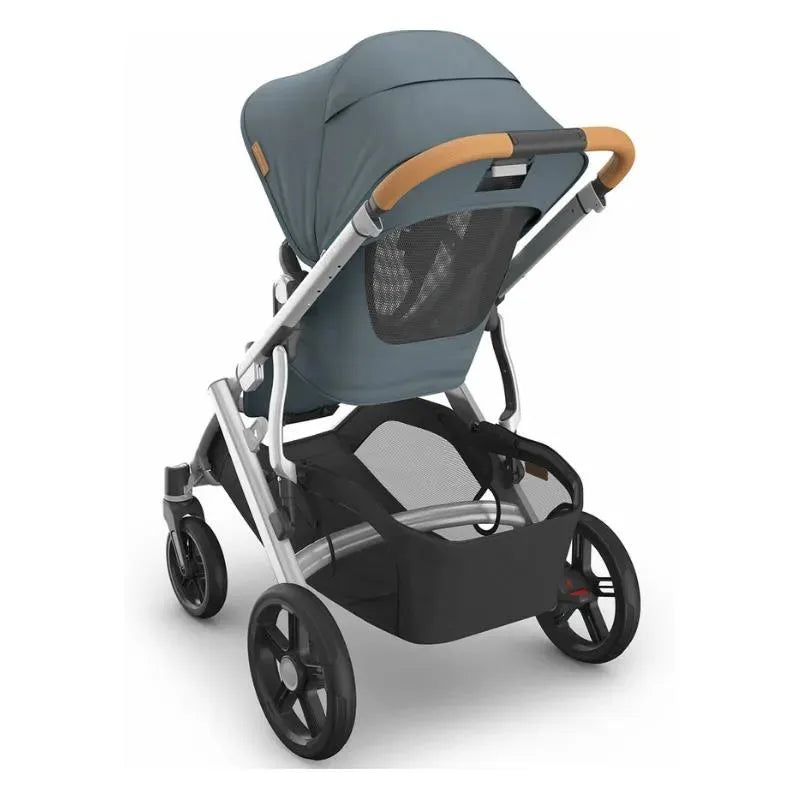 Uppababy - Vista V3 Stroller, Callum (Stone Blue/Silver Frame/Sand Leather)