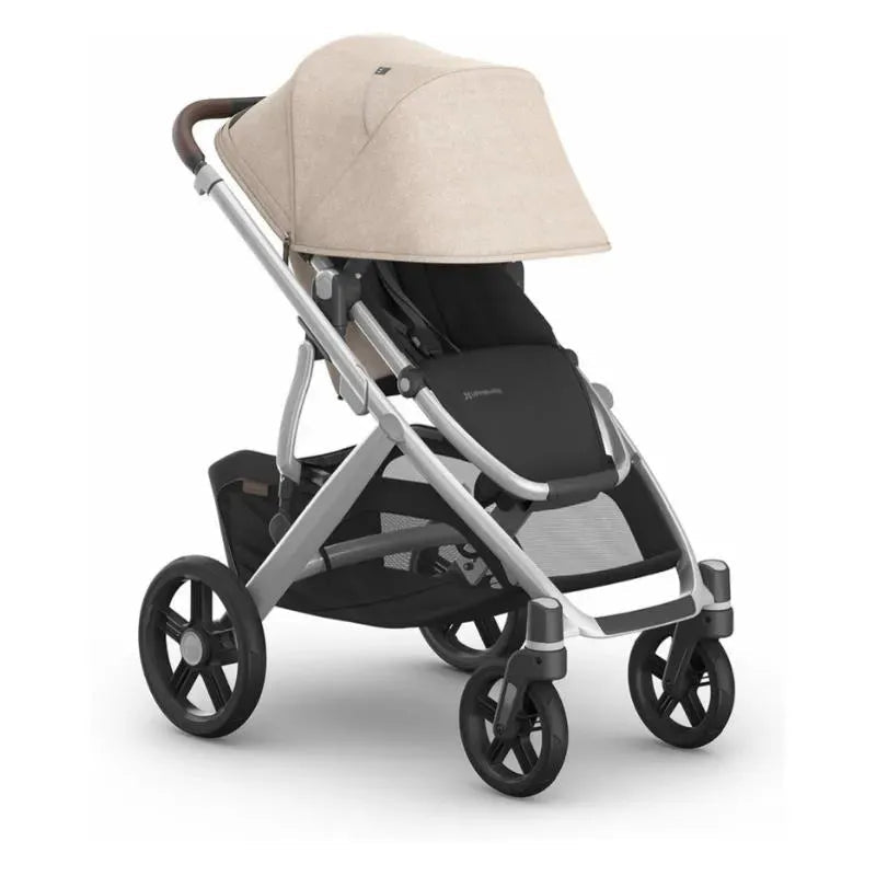 Uppababy - Vista V3 Stroller, Declan (Oat Mélange/Silver Frame/Chestnut Leather)