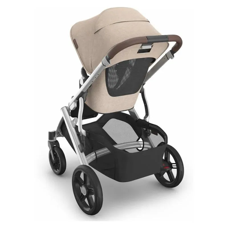 Uppababy - Vista V3 Stroller, Declan (Oat Mélange/Silver Frame/Chestnut Leather)