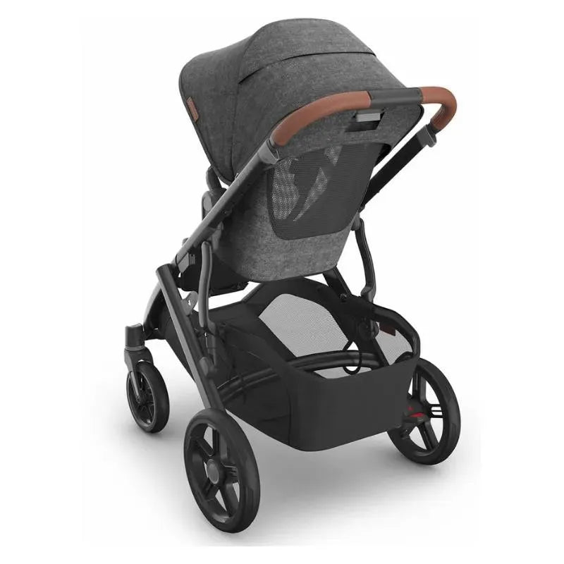 Uppababy - Vista V3 Stroller, Greyson (Charcoal Mélange/Carbon Frame/Saddle Leather)