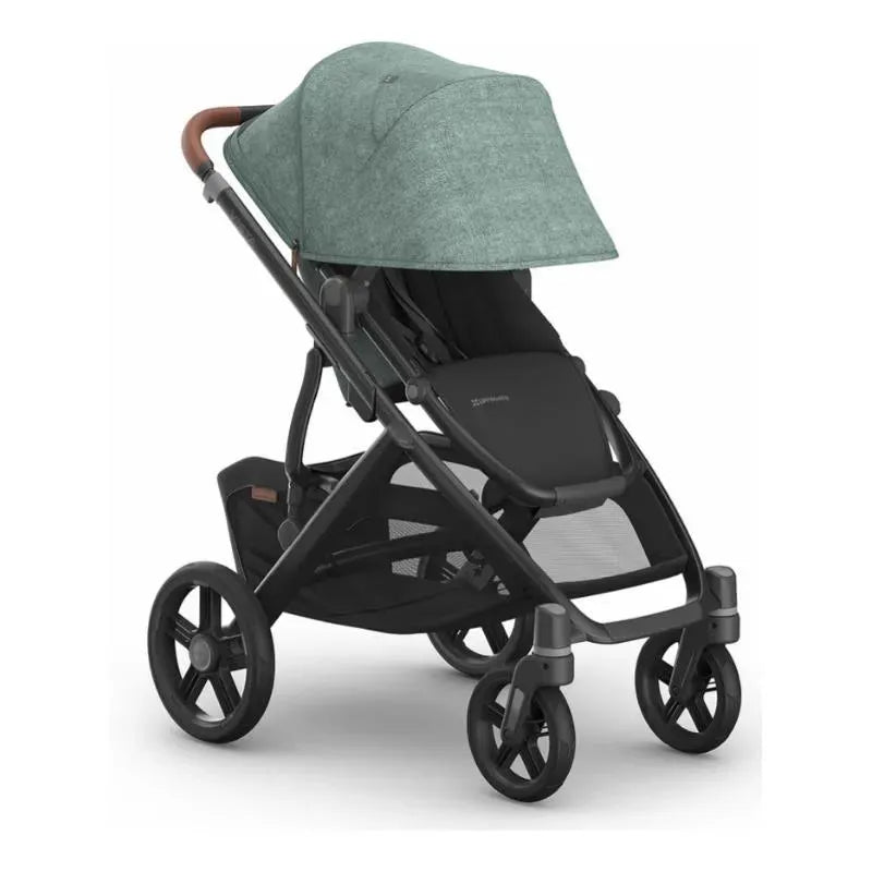 Uppababy - Vista V3 Stroller, Gwen (Green Mélange/Carbon Frame/Saddle Leather)