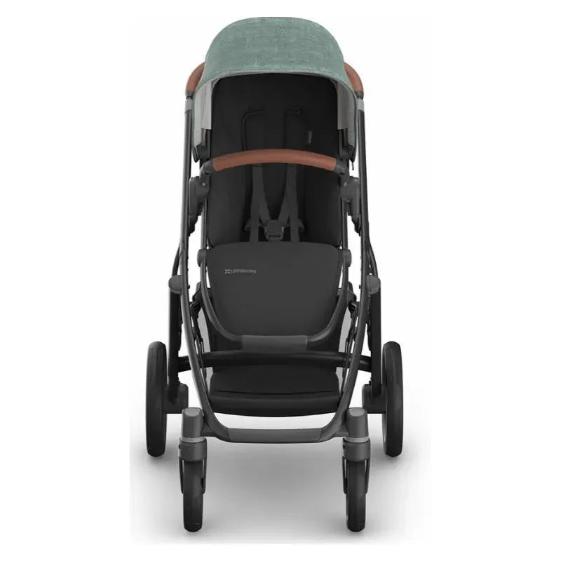 Uppababy - Vista V3 Stroller, Gwen (Green Mélange/Carbon Frame/Saddle Leather)