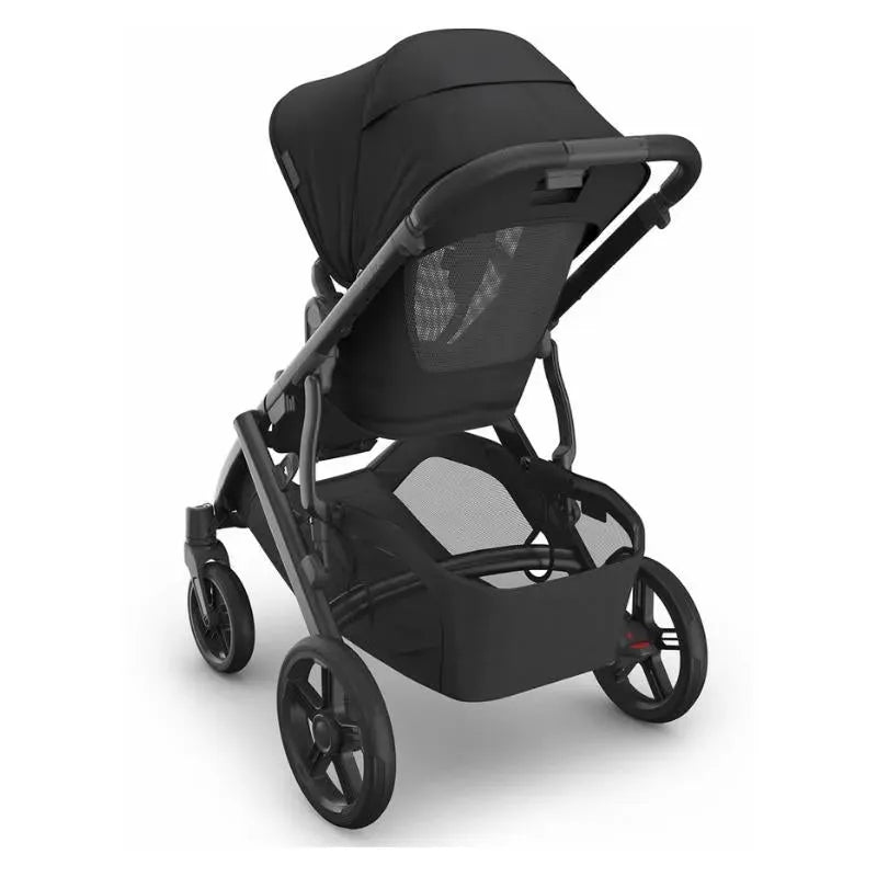 Uppababy - Vista V3 Stroller, Jake (Charcoal/Carbon Frame/Black Leather)