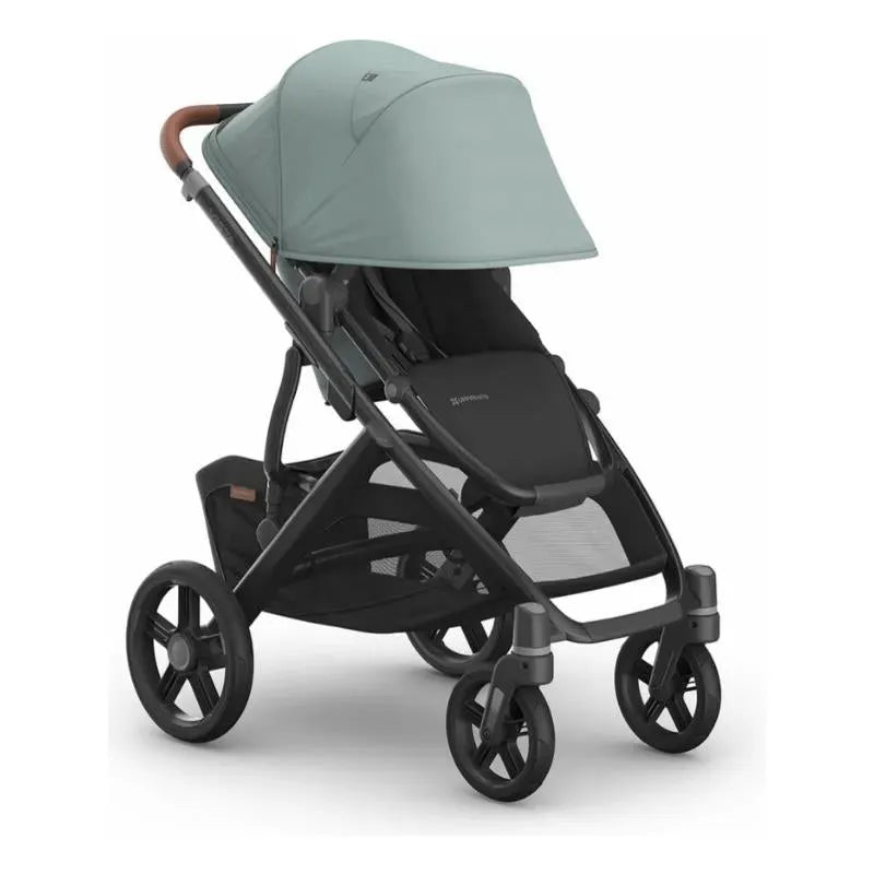 Uppababy - Vista V3 Stroller, Kenzi (Mystic Aqua/Carbon Frame/Saddle Leather)