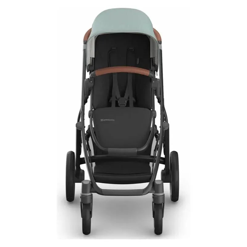 Uppababy - Vista V3 Stroller, Kenzi (Mystic Aqua/Carbon Frame/Saddle Leather)