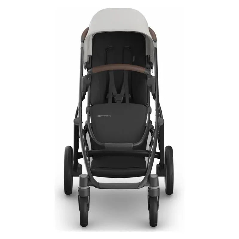 Uppababy - Vista V3 Stroller, Savannah (Pearl Gray Jacquard/Carbon Frame/Chestnut Leather)