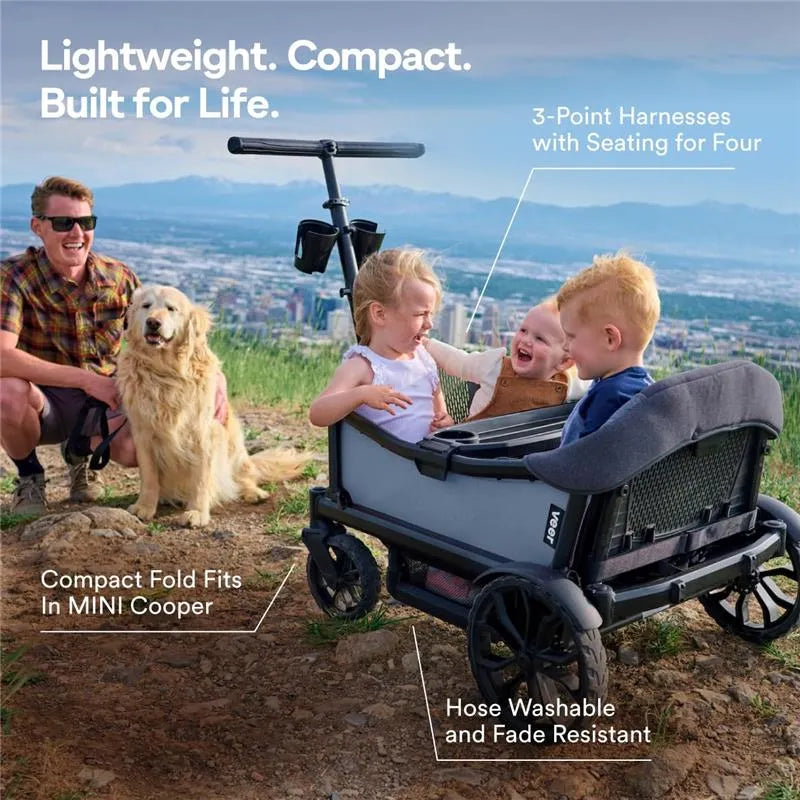 Veer - Cruiser XL (4 Seater) Stroller Wagon, Grey