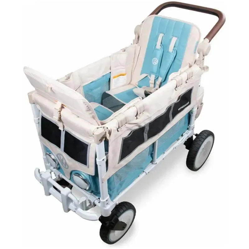 WonderFold - Volkswagon Special Edition Double Stroller Wagon (2 Seater), Bondi Blue